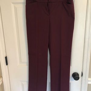 Loft maroon dress pants
